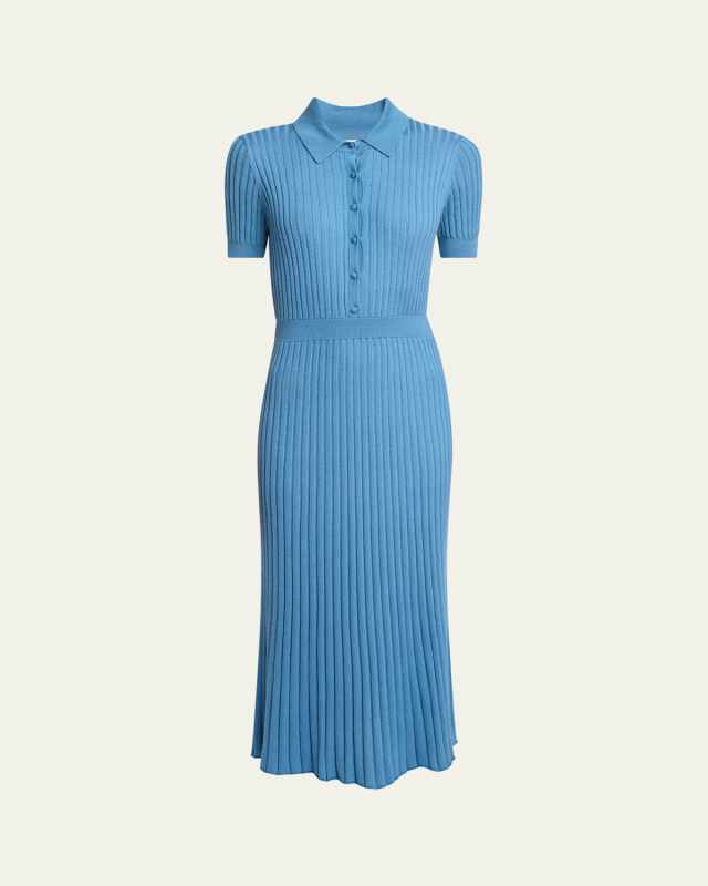 Amor Ribbed Cashmere Midi Dress